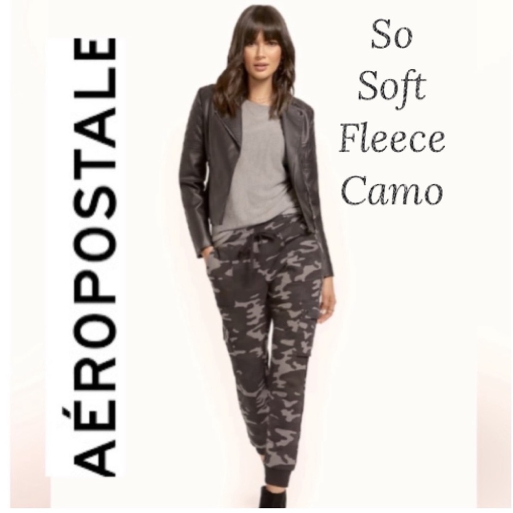 Fleece Camo Joggers Camouflage Soft Warm Fleece Lounge Pants Size Medium